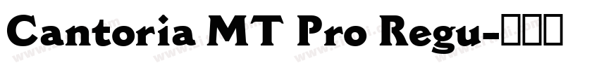Cantoria MT Pro Regu字体转换